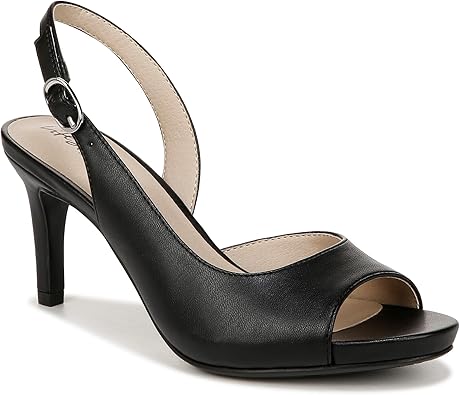 Photo 1 of **SIMILAR TO PHOTO** LifeStride Women's Teller 2 Slingback Peep Toe Pumps Heeled Sandal 7.5 