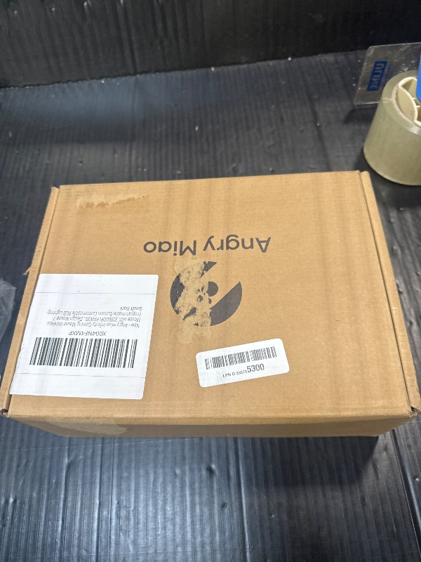 Photo 1 of AM Infinity Mouse with 30000DPI PAW3950 Sensor Metal Ultralight 49g Hollowed-Out Design Gaming Wireless Mouse 7 Programmable Buttons Customizable RGB Lighting-Basalt Black