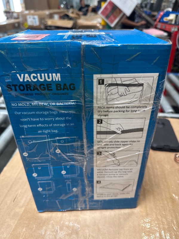 Photo 1 of 20 Pack Vacuum Storage Bags, Space Saver Bags (4 Jumbo/4 Large/4 Medium/4 Small/4 Roll) Compression for Comforters and Blankets, Sealer Clothes Storage, Hand Pump Included