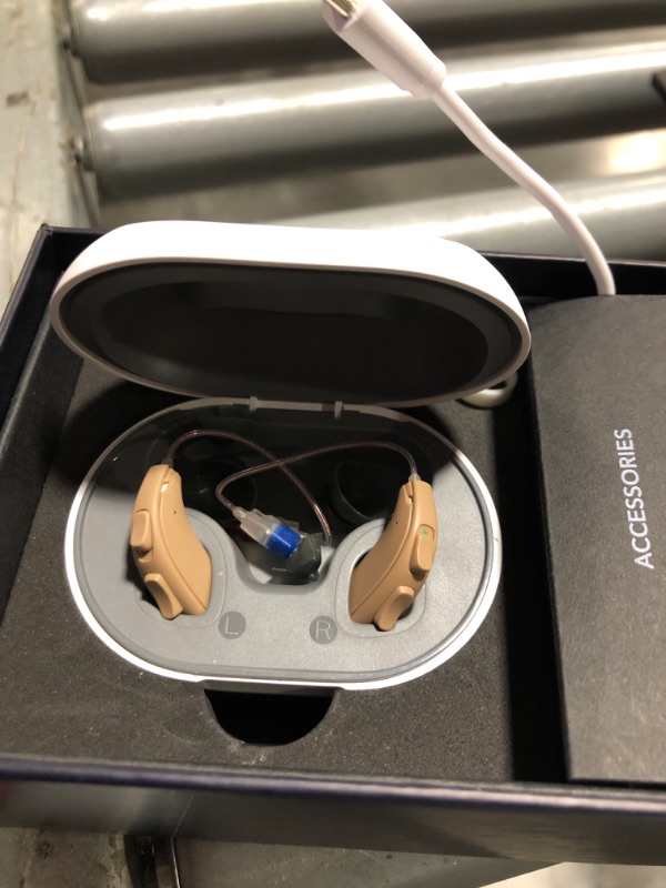 Photo 1 of **LEFT SIDE DOESN'T WORK** Audien ION Wireless Rechargeable OTC Hearing Aid, Premium Comfort Design and Nearly Invisible. 