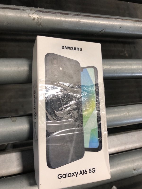 Photo 1 of [Locked] Samsung Galaxy A16 5G A Series, Unlocked Android Smartphone, Large AMOLED Display, Durable Design, Super Fast Charging, Expandable Storage, 5G Connectivity, US Version, 2025, Blue Black