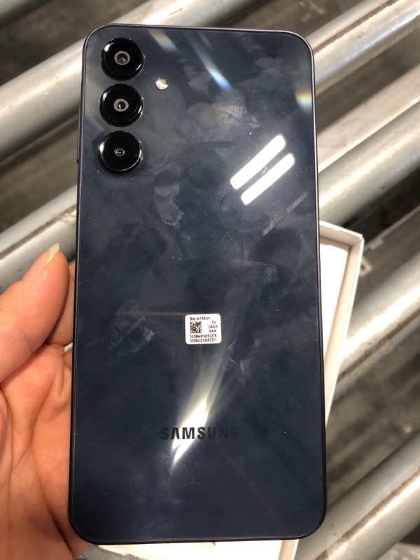 Photo 1 of [Locked] Samsung Galaxy A16 5G A Series, Unlocked Android Smartphone, Large AMOLED Display, Durable Design, Super Fast Charging, Expandable Storage, 5G Connectivity, US Version, 2025, Blue Black