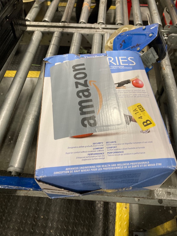 Photo 1 of THERABAND Exercise Ball, Professional Series Stability Ball with 75 cm Diameter for Athletes 6'2" to 6'8" Tall, Slow Deflate Fitness Ball for Improved Posture, Balance, Yoga, Pilates, Core, Blue