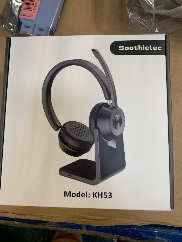 Photo 1 of (Upgraded Version) Wireless Headset, Bluetooth Headset with Noise Cancelling Microphone, Best Headphones with Mic Mute & USB Dongle for PC/Computer/Laptop/Cell Phones/Remote Work/Call Center