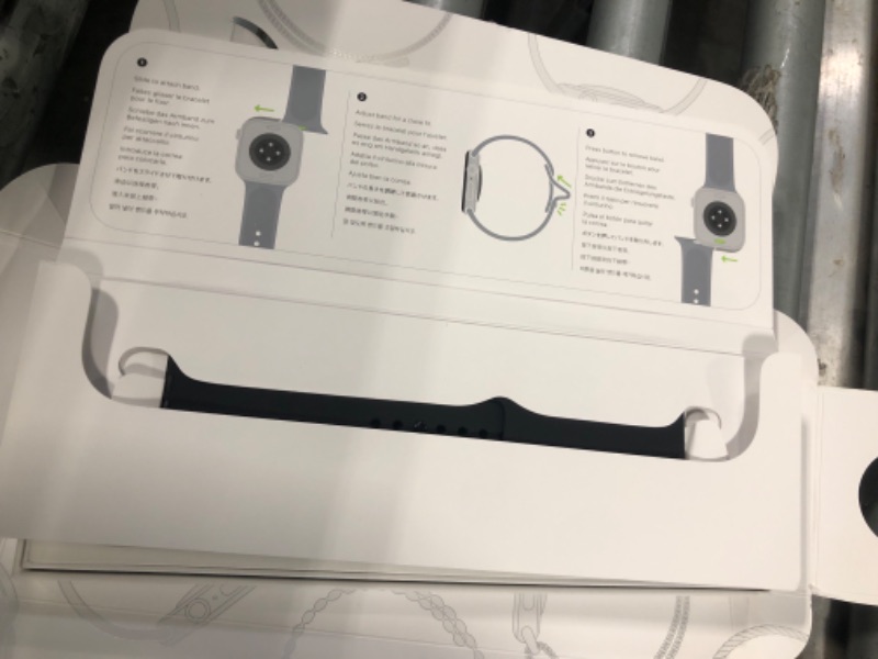 Photo 1 of **DAMAGE** BROKEN**Apple Watch Series 10 [GPS 46mm case] Smartwatch with Jet Black Aluminium Case with Black Sport Band - M/L. Fitness Tracker, ECG App, Always-On Retina Display, Water Resistant