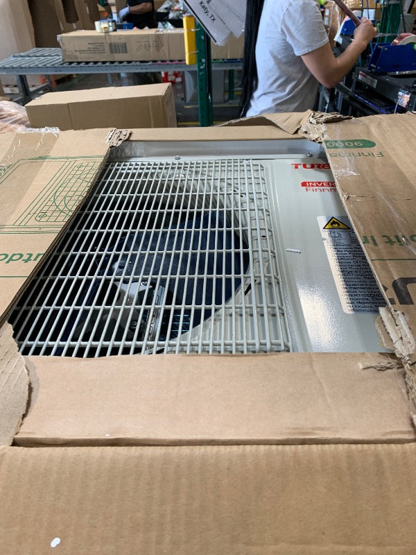 Photo 1 of *MISSING SOME PARTS**TURBRO 9,000 BTU Ductless Mini Split AC with Heat Pump, Inverter Compressor, 19 SEER2, 115V, R32 Refrigerant, Pre-charged Evaporator, WiFi-Enabled, Works with App, AHRI Certified, Finnmark Series