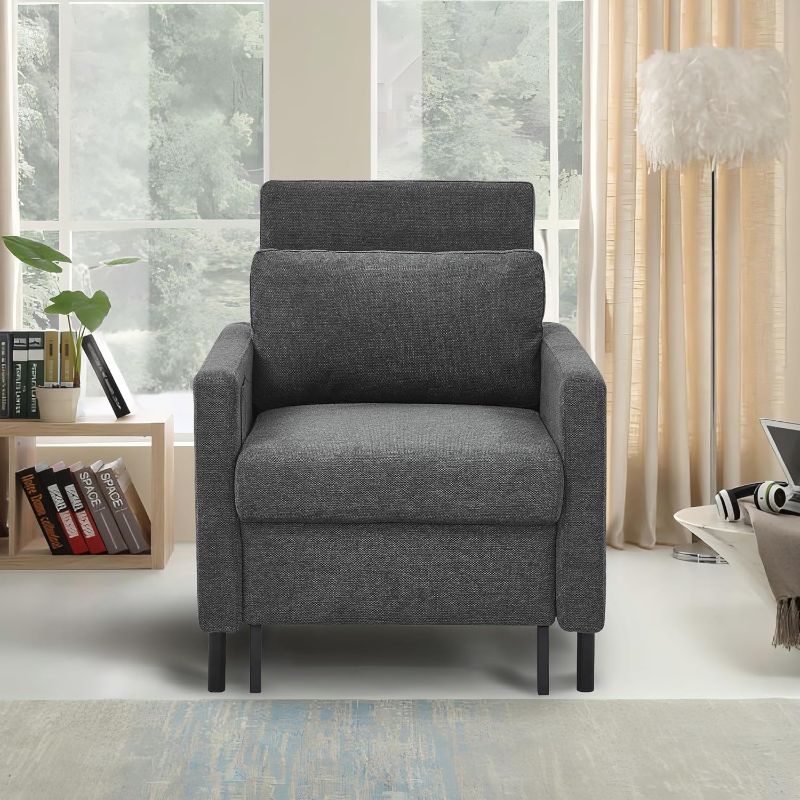 Photo 1 of 
Mofolit 29 inch Futon Pull Out Chair Bed,Convertible Chair Futon 2-in-1 Pull Out Sleeper Chair w/Pocket, Couch Bed Sleeper for Living Room, Office,...