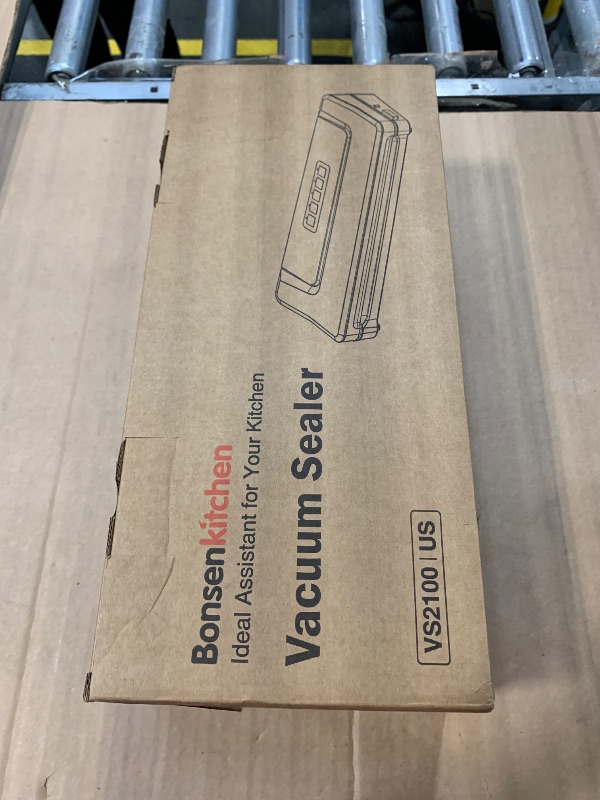 Photo 1 of [Updated 2025] Bonsenkitchen Vacuum Sealer Machine + 40 Vacuum Bags, Fast-Compact/Multi-Functional Food Vacuum Sealer with External Vacuum System, Silver
