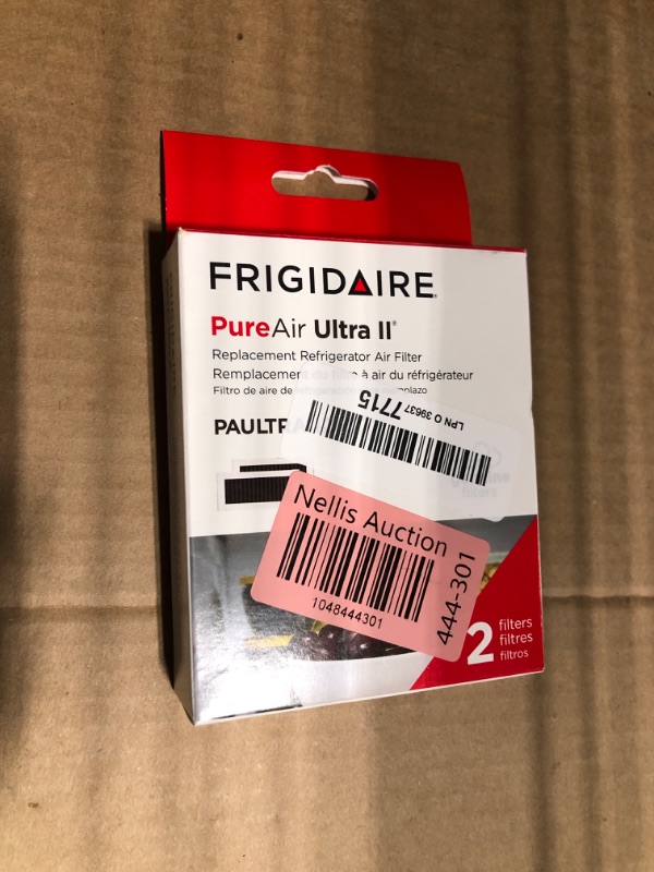 Photo 1 of *** ONLY ONE FILTER***
Frigidaire PAULTRAII2PK PAULTRA2 Pure Air Ultra II 2 Pack Air Filter, 3.8" x 1.8", 2 Count