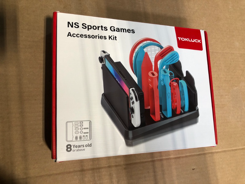 Photo 1 of ***ALL BLACK *** Tokluck Wii U Interactive Gaming Figures Switch Sports Accessories Bundle with Organizer Station Compatible with Nintendo Switch/OLED Console & Joy-con, Storage and Organizer for Switch Sports Game