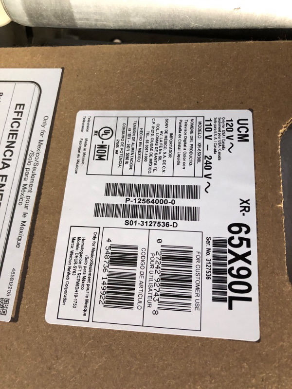 Photo 1 of Sony 65 Inch 4K Ultra HD TV X90L Series: BRAVIA XR Full Array LED Smart Google TV with Dolby Vision HDR and Exclusive Features for The PlayStation® 5 XR65X90L- Latest Model,Black