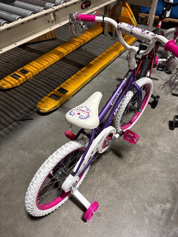 Photo 1 of **FINAL SALE**Huffy 18" Sea Star Kids' Bike, Fits Riders 3'5" - 4'1", Purple, Child, Girl's
