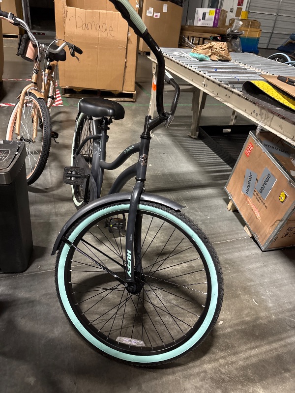 Photo 1 of **FINAL SALE/MINOR DENT TO BACK FENDER**26" Kent Bayside Cruiser Bicycle, Fits Rider 5'2"-5/10", Gray, Adults, Unisex
