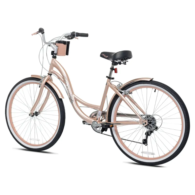 Photo 1 of **FINAL SALE/MINOR SCRATCHES**26" Kent Bayside Cruiser Bicycle, Fits Rider: 5'2"-5'10", Rose Gold, Adult, Unisex
