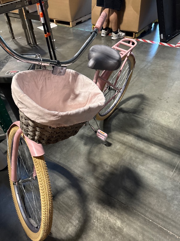 Photo 1 of **FINAL SALE/MINOR SCRATCHES ON FRAME**26" Kent Charleston Cruiser Bicycle, Fits Riders 5'2"-5'10", Pink, Adult, Unisex
