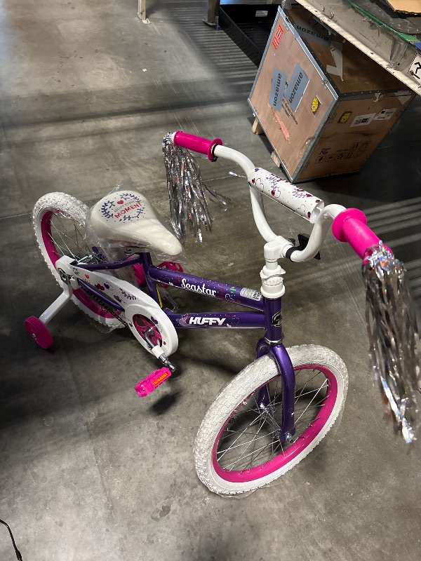 Photo 1 of **FINAL SALE**Huffy 18" Sea Star Kids' Bike, Fits Riders 3'5" - 4'1", Purple, Child, Girl's
