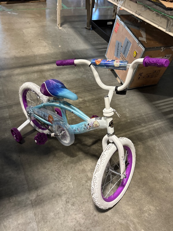 Photo 1 of **FINAL SALE/MISSING FROZEN SLEIGH****Huffy 16" Disney Frozen Kids' Bike, Fits Riders 3'5" - 4'0", Blue, Child, Girl's

