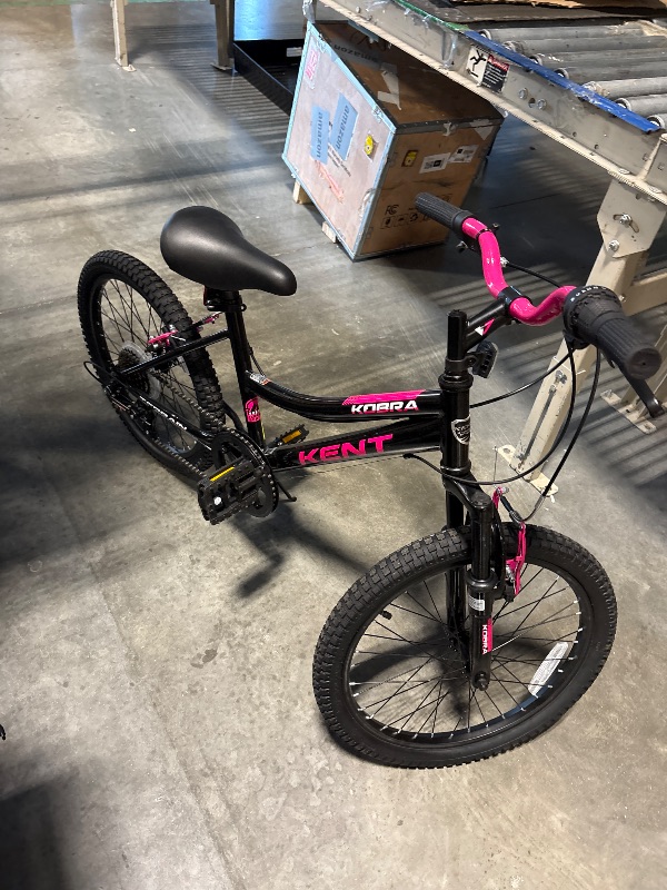 Photo 1 of **FINAL SALE**20" Kent Kobra Mountain Bicycle, Fits Rider 4'2" - 5', Black/Pink, Child, Unisex
