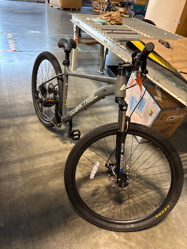 Photo 1 of **FINAL SALE/MINOR SCRATCHES**29" Ozark Trail Ridge Mountain Bike, Medium Frame, Fits Riders 5'7" - 5'11", Gray, Adult
