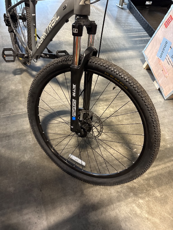 Photo 1 of **FINAL SALE/MINOR SCRATCHES/FRONT TIRE FLAT-MAY HAVE HOLE OR JUST FLAT**29" Ozark Trail Ridge Mountain Bike, Medium Frame, Fits Riders 5'7" - 5'11", Gray, Adult
