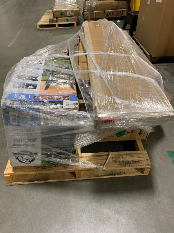 Photo 1 of **No Return****No Return****No Return****No Return****No Return****No Return***No Return**
1) ***MINOR CHIPS AND CRACKS, POSSIBLE MISSING PARTS*** VECELO LED TV STAND FOR 70 INCH, ENTERTAINMENT CENTER WITH POWER OUTLETS, INDUSTRIAL TELEVISION CABINET WITH