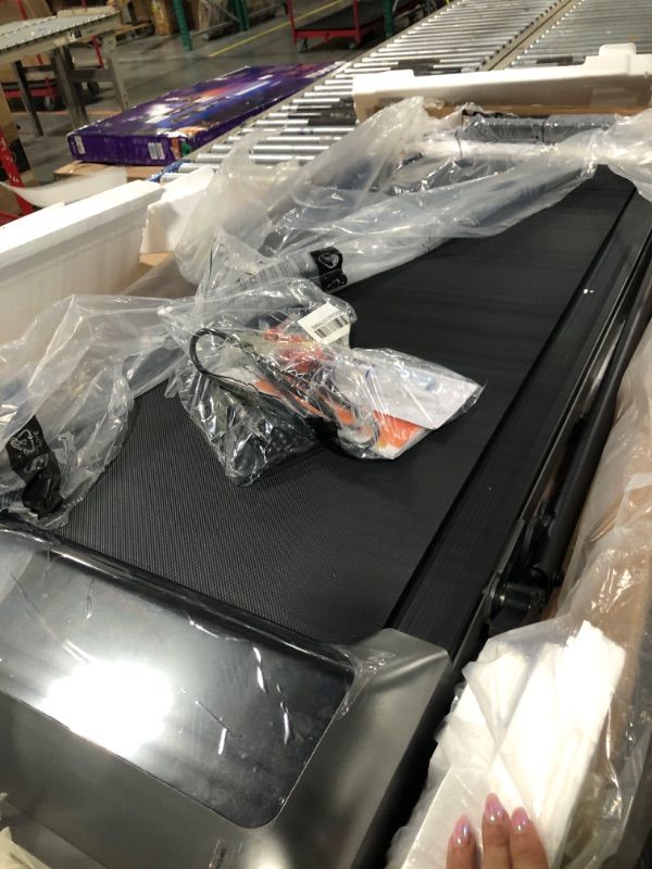 Photo 1 of **No Return****No Return****No Return****No Return****No Return****No Return***No Return**
1) ***MINOR CHIPS AND CRACKS, POSSIBLE MISSING PARTS*** VECELO LED TV STAND FOR 70 INCH, ENTERTAINMENT CENTER WITH POWER OUTLETS, INDUSTRIAL TELEVISION CABINET WITH