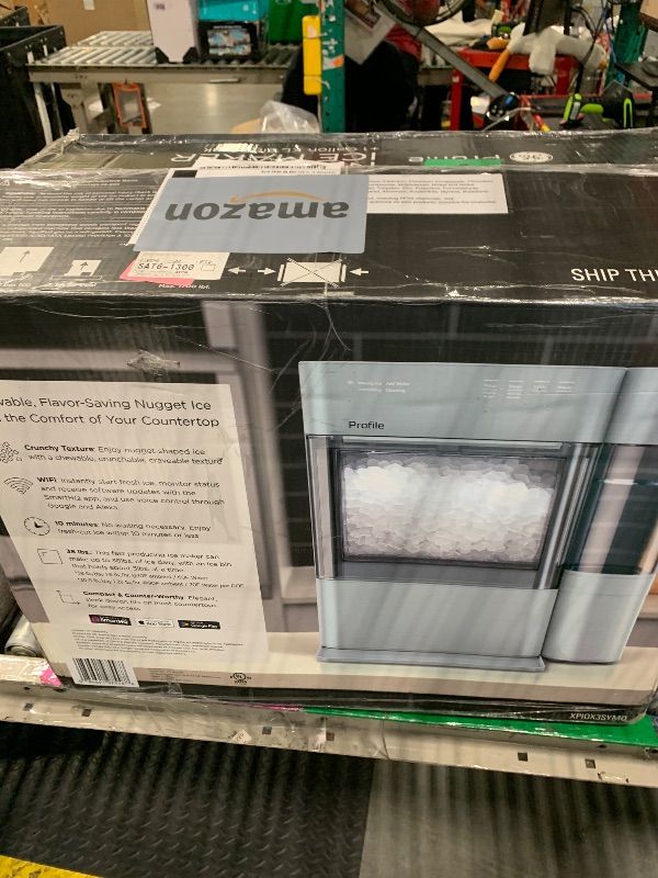 Photo 1 of **No Return**No Return**No Return**No Return**No Return**No Return**No Return**
1) GE PROFILE OPAL 2.0 XL WITH 1 GALLON TANK, CHEWABLE CRUNCHABLE COUNTERTOP NUGGET ICE MAKER, SCOOP INCLUDED, 38 LBS IN 24 HOURS, PELLET ICE MACHINE WITH WIFI & SMART CONNECT