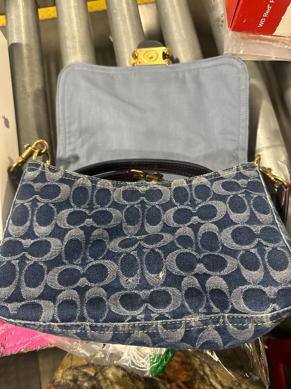 Photo 1 of **CLASP IS MISSING** Coach Soft Tabby, Indigo Midnight Navy Multi