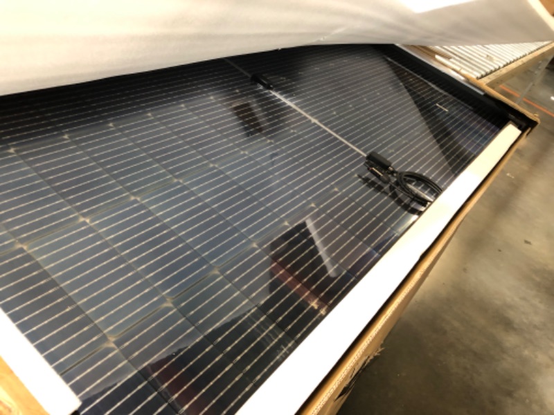 Photo 1 of  Bifacial 220 Watt 12 Volt Monocrystalline Solar Panel