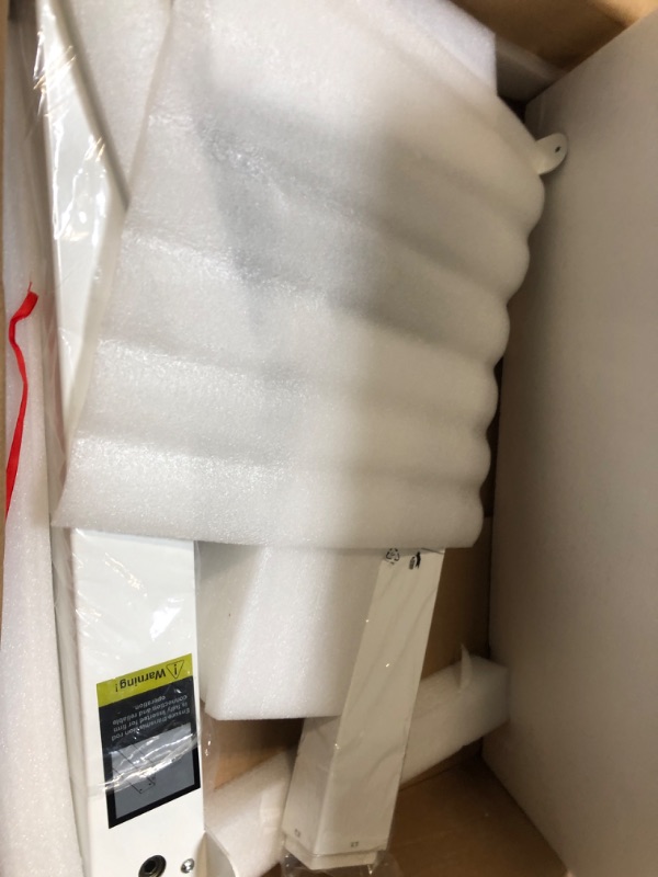 Photo 1 of **TABLE TOP MISSING, PARTS ONLY ***Sweetcrispy Standing Adjustable Height Desk, Electric 63 x 24 Inch Sit to Stand Up Rising Computer Gaming Table with 3 Memory Presets, Splice Board, T-Shaped Bracket Home Office Workstation, White