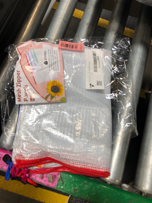 Photo 1 of 24pcs Mesh Zipper Pouch Bags - 8 Sizes Plastic Zipper Pouches for Organization, Mesh Bags with Zipper, Waterproof Clear Travel Pouches, UMETDO File Bag with Zipper for Office Supplies