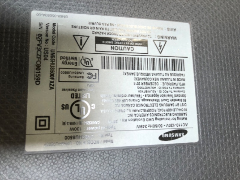 Photo 1 of **MISSING SEVERAL PIECES** LG Electronics OLED65E8PUA 65-Inch 4K Ultra HD Smart OLED TV (2018 Model)