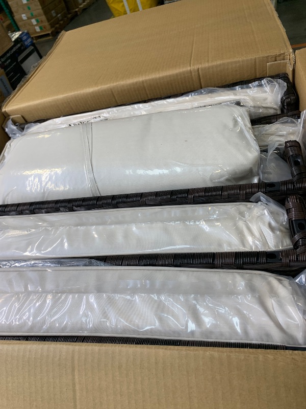 Photo 1 of ***PARTIAL SET MISSING PARTS****
Patio Wicker Chairs with High Back, All Weather PE Rattan Outdoor Chairs with Waterproof Cushions for Garden, Deck, Porch, Backyard, Balcony
