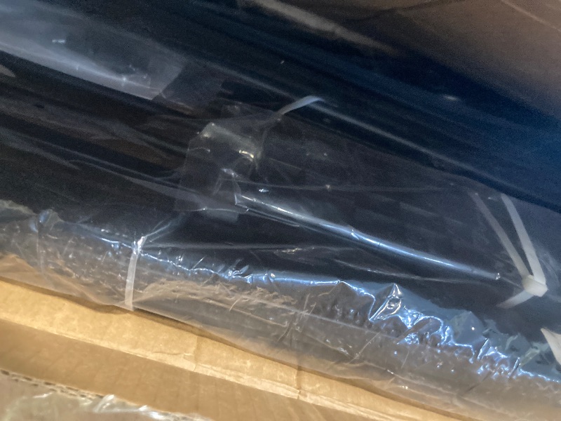 Photo 1 of **dented**COMOMY 55.1" Extra Tall Pet Gate for Cats, 29.5-40.6" Easy Wide Cat Gate with Adjustable Cat Door, Pressure Mounted Easy Walk Through Pet Gate with Door for Stairs, Doorways Kitchen, Black. 