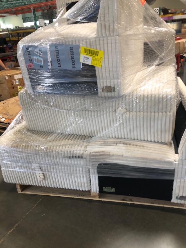 Photo 1 of ** DIRTY AND SOME DAMAGE** Oversized U Shaped Sleeper Sectional Sofa Pull Out Couch Bed for Living Room 6 Seater Plush Corduroy Upholstered Convertible Lounge Sofabed with Right Storage Chaise and Throw Pillows for Home Office