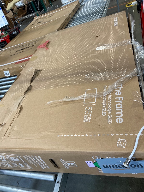 Photo 1 of Samsung 55-Inch Class QLED 4K LS03D The Frame Series Quantum HDR Smart TV w/Dolby Atmos, Art Mode, Anti-Reflection, Customizable Frame, Slim Fit Wall Mount with Alexa Built-in (QN55LS03D, 2024 Model)