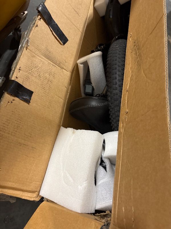 Photo 1 of **has issues turning on**Caroma 819W Foldable Electric Scooter Adults, 20" Fat Tire Electric Bike with 500Wh Battery, Up to 30Miles & 20MPH, Adult Electric Bicycles for Commuting with Basket&Adjustable Seat?Black?