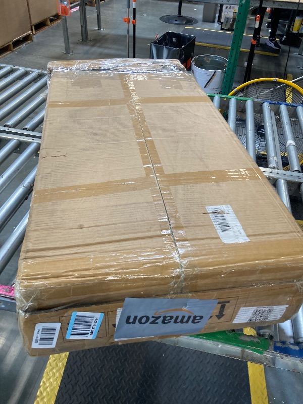 Photo 1 of Tribesigns 70.8”Executive Desk, Large Office Computer Desk with Thicken Frame, Modern Simple Workstation Business Furniture for Home Office, Rustic Brown/Black