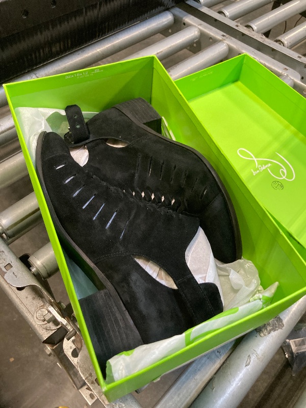 Photo 1 of  BLACK SHOE SEE PICS STOCK NOT EXACT**************Sam Edelman Dawn Fisherman Sandal Black Leather 8 Medium