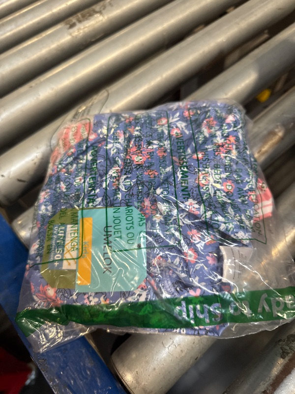 Photo 1 of UMELOK Girls Bathing Suit Rashguard Swimsuit Long Sleeve Light Purple/Pink, Floral/Stripe 14