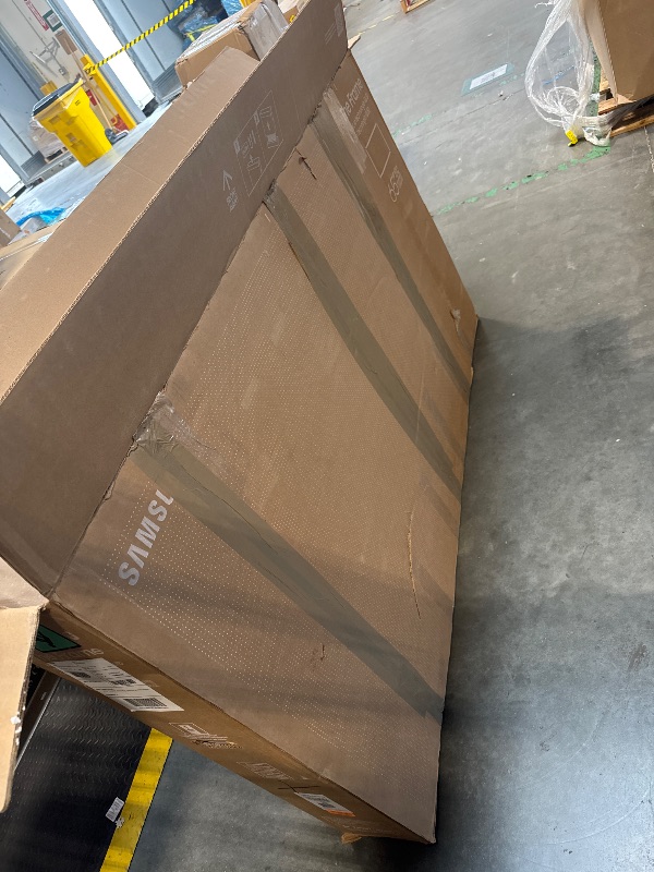 Photo 1 of **SCREEN IS DAMAGED**Samsung 65-Inch Class QLED 4K LS03D The Frame Series Quantum HDR Smart TV w/Dolby Atmos, Art Mode, Anti-Reflection, Customizable Frame, Slim Fit Wall Mount with Alexa Built-in (QN65LS03D, 2024 Model)