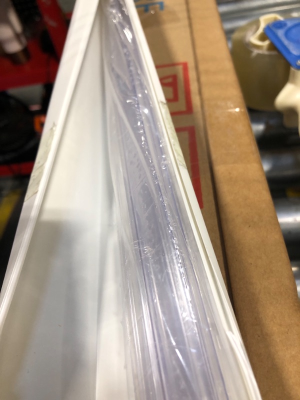 Photo 1 of 2-Pack Butecare Frameless Shower Door Side Seal Strip for 3/8" Glass Doors, Vertical Polycarbonate H-Jamb 180 Degree 78" Long