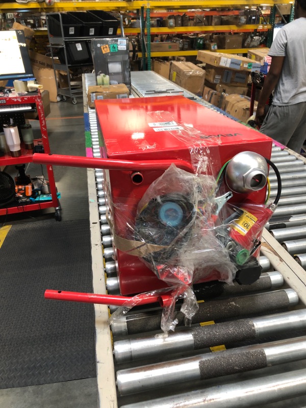 Photo 1 of **MISSING PARTS AND SCREWS**VEVOR 30 Gallon Diesel Caddy, 23.5 L/min, 180W Portable Gas Storage Tank Container with Electric Pump Wheels, Diesel Transfer Storage Tank for Fueling Car Mowers Boat Motorcycle
