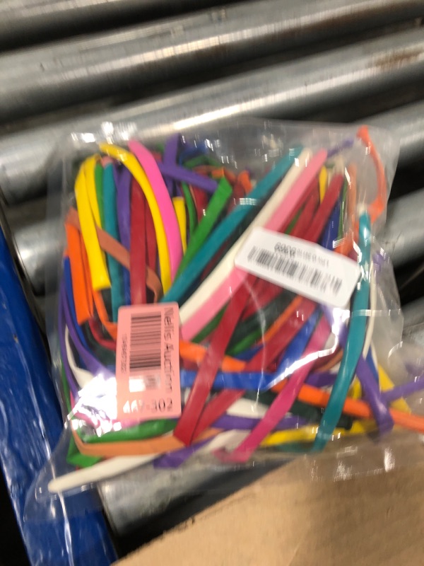 Photo 1 of 260 Multicolor, Thickened 100 Pack Long Balloons Twisting Skinny Magic Balloons for Arch, Animals, Kids Birthdays, Baby Shower, Bachelorette Weddings Decorations