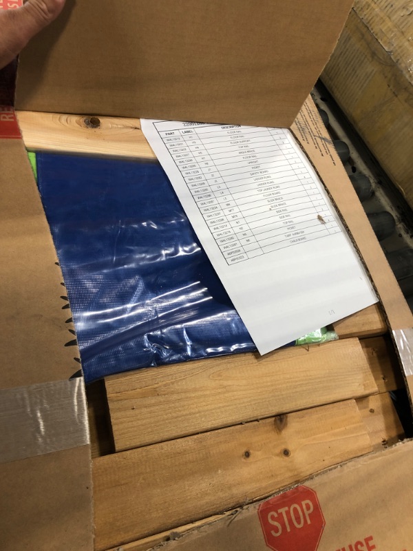 Photo 1 of ****PARTIAL SET - MISSING HARDWARE - SOLD FOR PARTS*****
Backyard Discovery Bay Pointe Cedar Wood Swing Set with Wave Slide, Play Deck, Rock Wall Ladder, Belt Swings, Chalkboard, Canopy Roof, Outdoor Playset