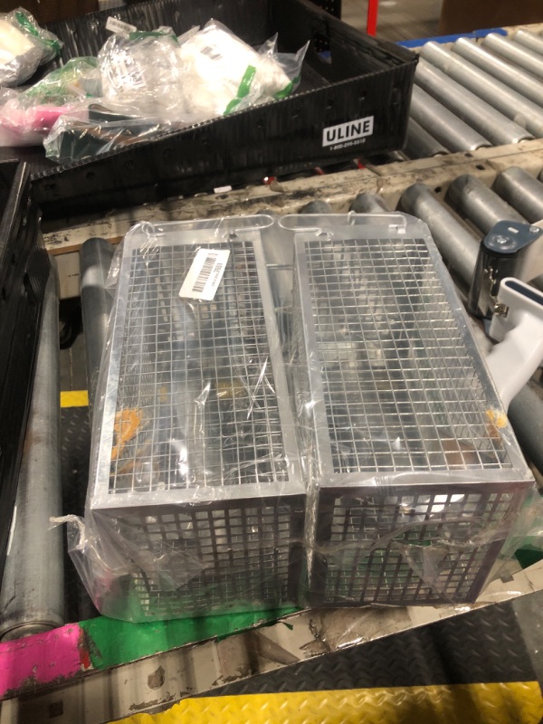 Photo 1 of 2 Packs Humane Rat Trap Outdoor, Wanqueen Humane Mouse Traps Indoor, Small Rodent Chipmunk Trap and Other Live Animal Cage Catch and Release