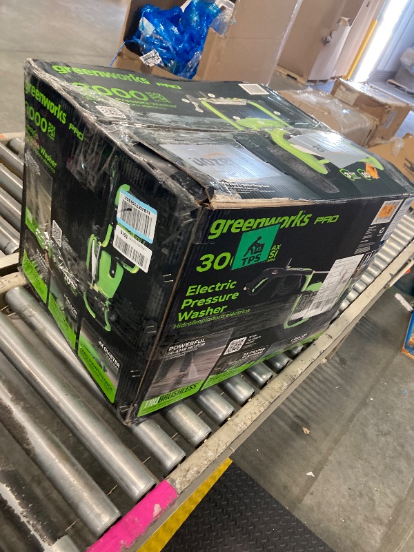 Photo 1 of **DOESNT WORK**PARTS ONLY**Greenworks Pro Brushless 3000 PSI (CSA Certified) 2.0 GPM Max / 1.1 GPM Electric Pressure Washer (Rugged Steel Frame, 25 FT Hose, 35 FT GFCI Power Cord). 