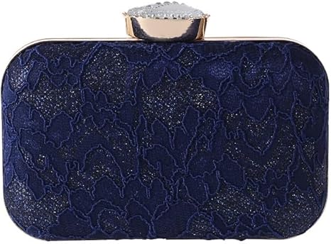 Photo 1 of  Elegant Lace Clutch Bag for Women's Party (Color : Blue)      
 
