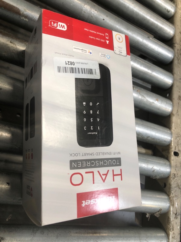 Photo 1 of **MISSING THE KEYS** Kwikset Halo Wi-Fi Smart Lock, Keyless Entry Front Door Touchscreen Deadbolt, Matte Black Finish, Grade AAA Certified, UL Listed, Easy Install No Hub, App Control, Digital Remote Lock