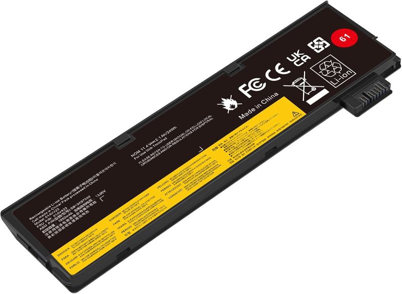 Photo 1 of 01AV423 01AV452 Laptop Battery Replacement for Lenovo ThinkPad T570 T580 T470 T480 P51S P52S TP25 A475 A485 01AV422 01AV424 01AV490 4X50M08810 SB10K97579 SB10K97580 SB10K97581 SB10K97597 - 11.4V 24Wh